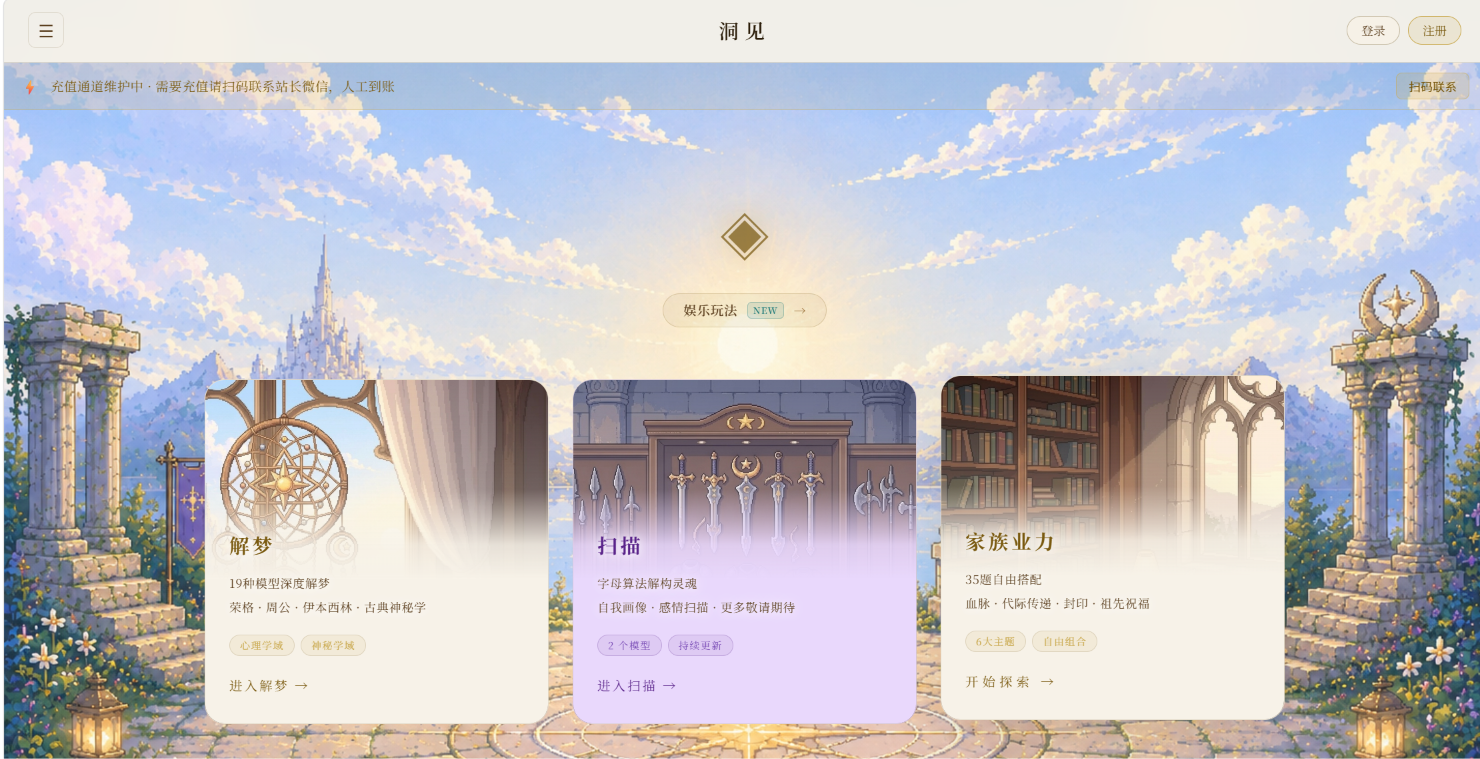 洞见产品首页